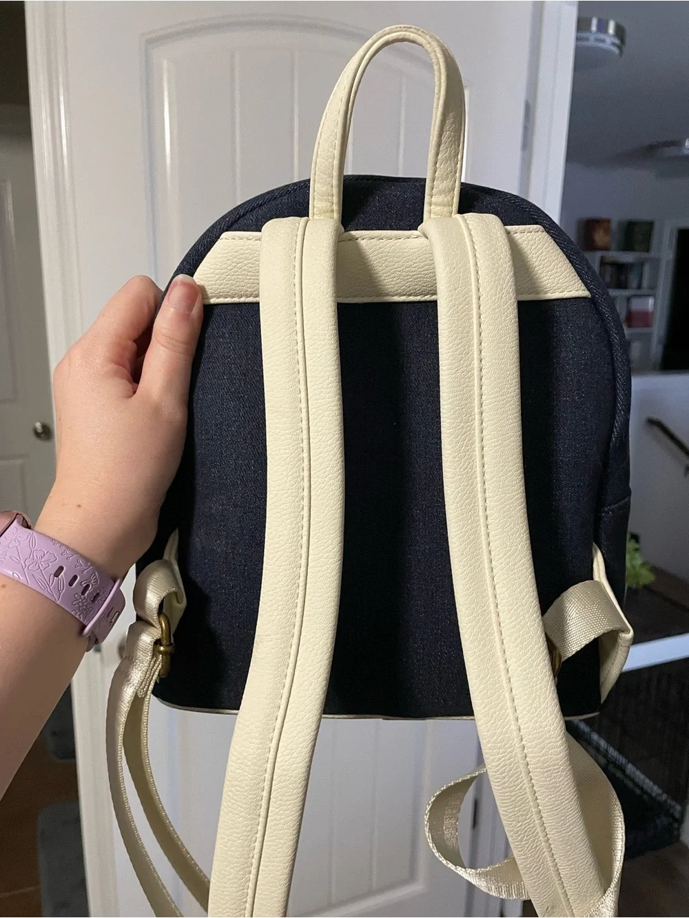 Loungefly Marie Navy Denim Backpack